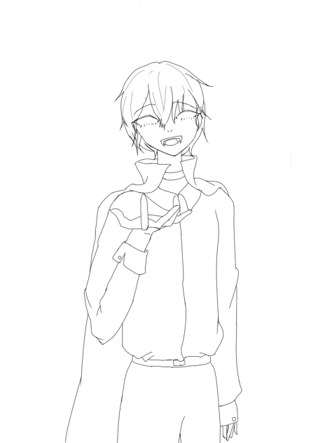 trick or treat!!（線画）