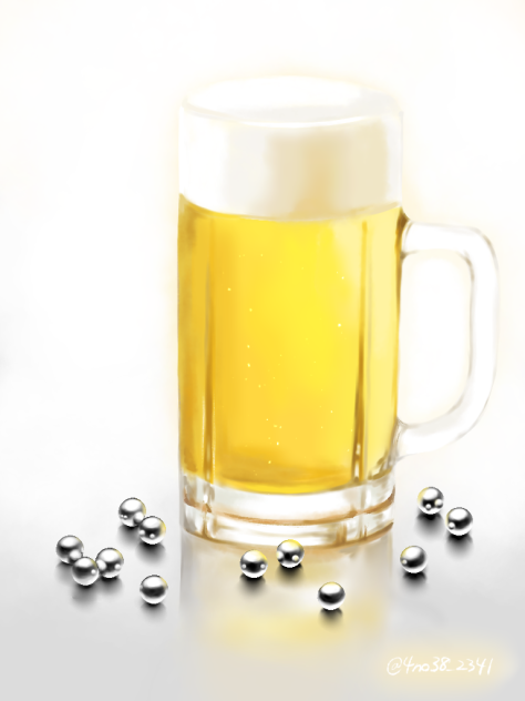 ビールとパチンコ玉