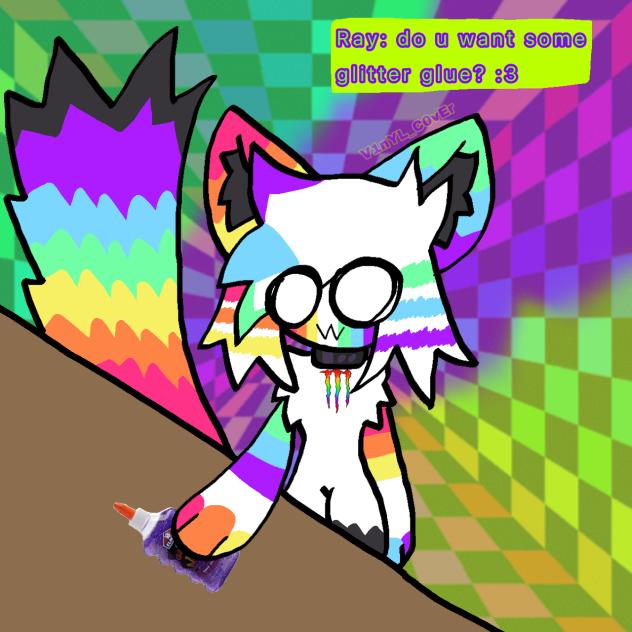 Ray is offering you glitter glue!!!