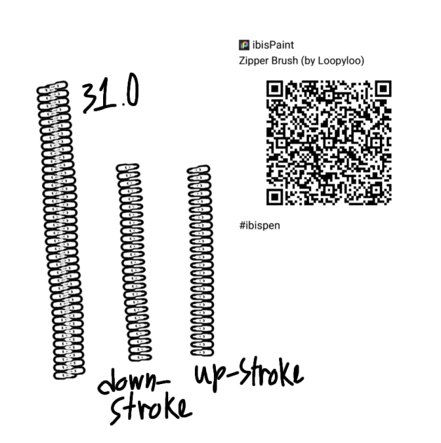 My first brush QR code (Zipper Brush)