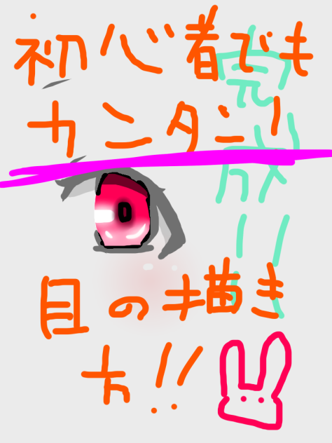 初心者でもカンタン目の描き方