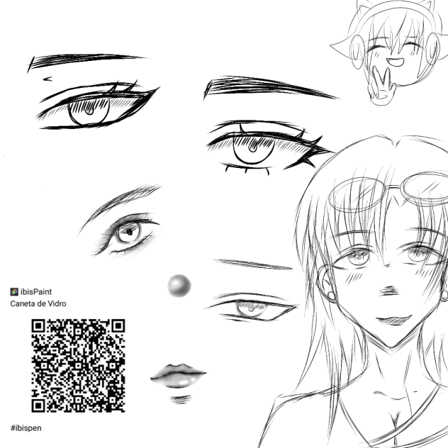 Brush I use for sketching! ibisPaint