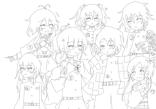 鬼滅の刃のコスプレしています〜〜