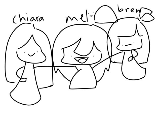 me with my frens