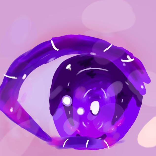 purple eye