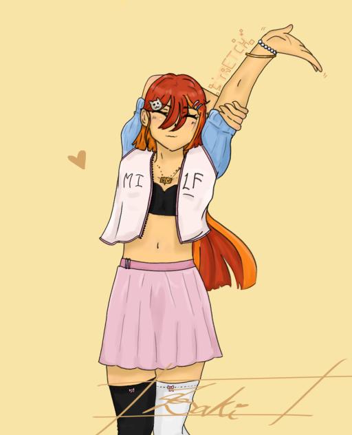 Drawing Elise!!’s OC in my style🤭