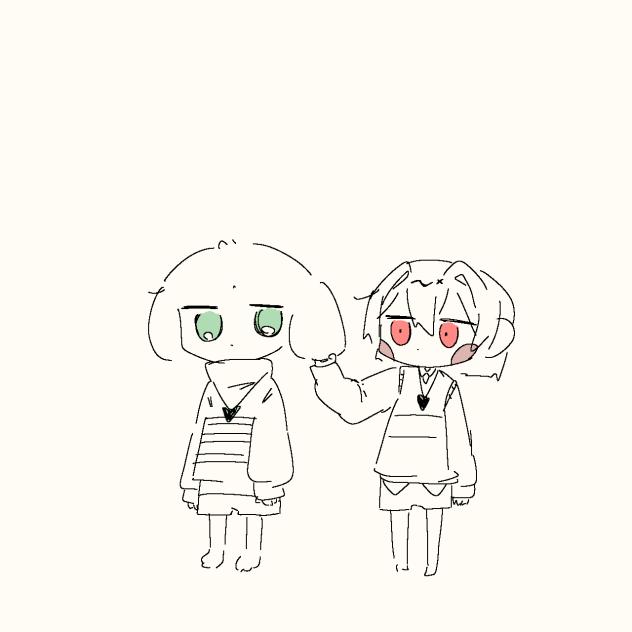 あずりえるくんときゃらちゃん