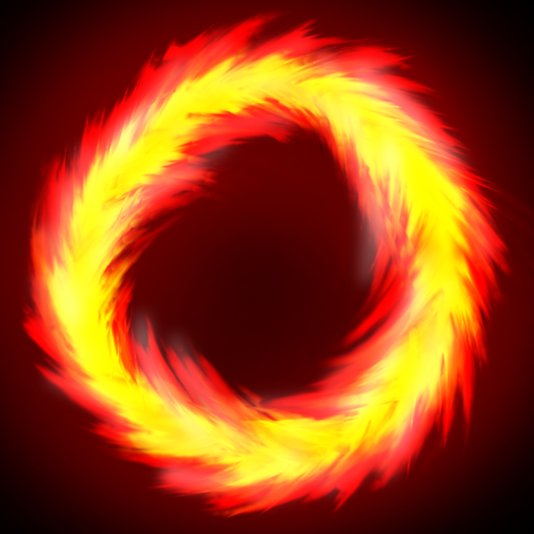 炎の描き方 Ibispaint