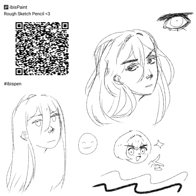 Brush I use for Lineart & Sketch ibisPaint