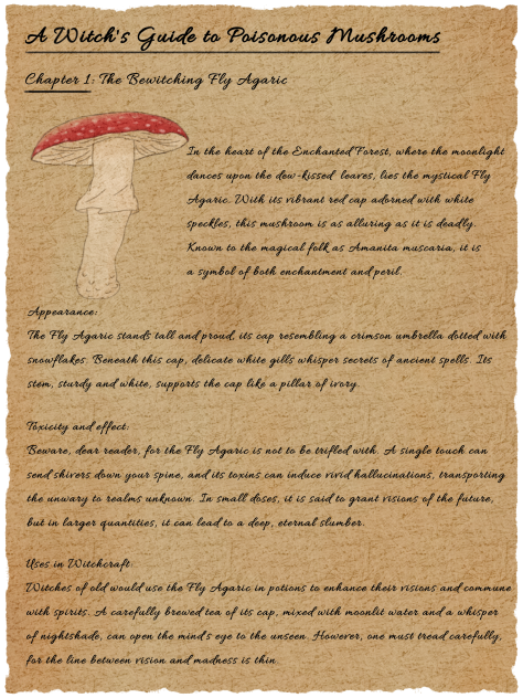 A Witch's Guide to Poisonous Mushrooms 1