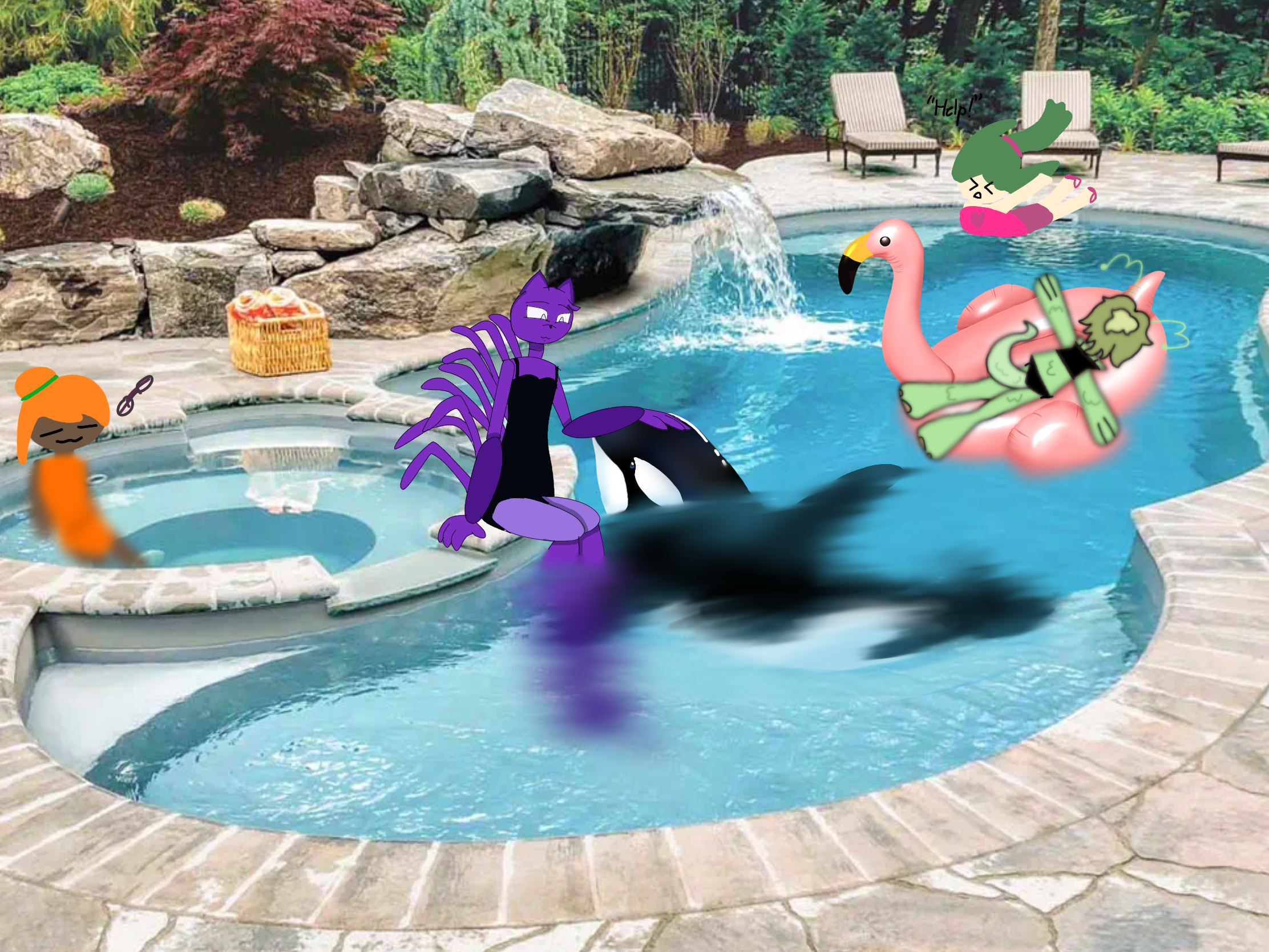 Pool collab!👽💧 - ibisPaint