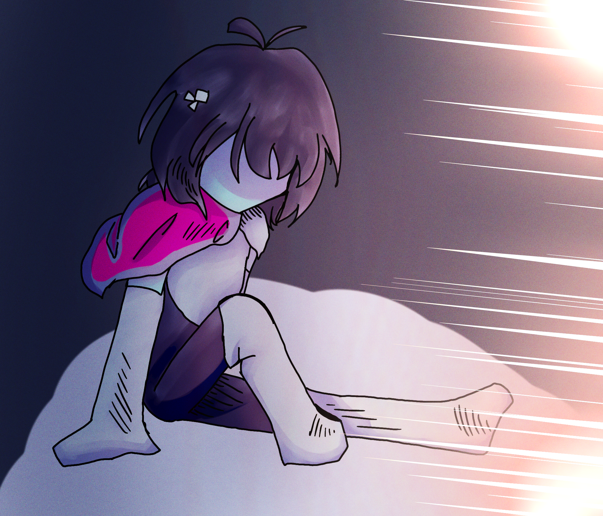 Kris deltarune question mark - ibisPaint