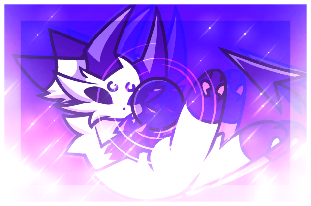 Demonic rabbit making a destructive orb