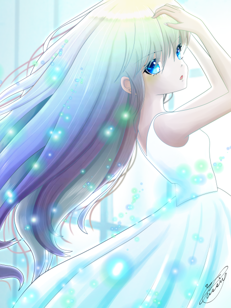 Let my hair flutter