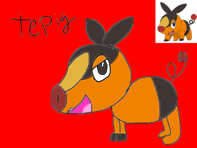 poke drawing 4 tepig