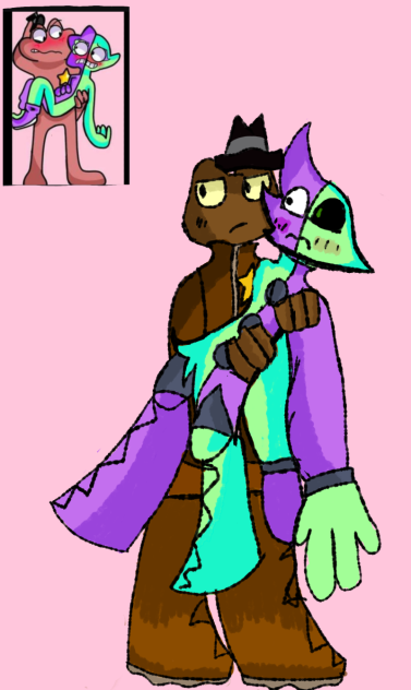 Sheriff toadster x Bitter giggle💜💚🖤