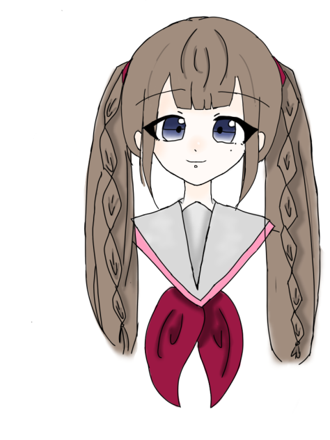 アナログ線画にペン入れしたやつ