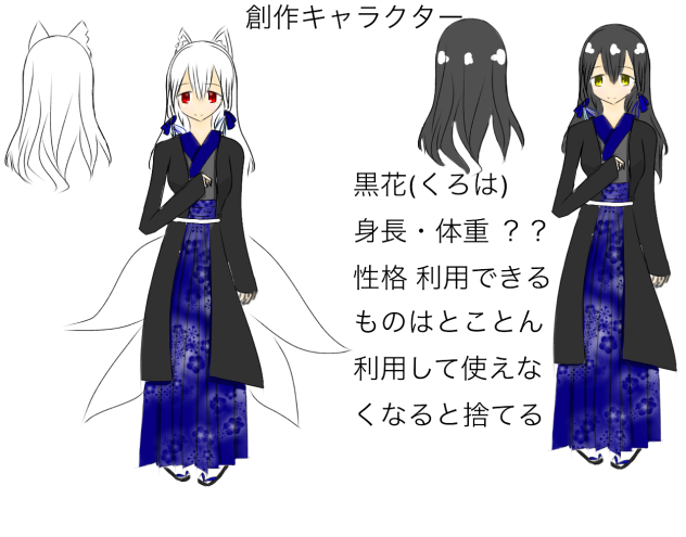 創作キャラクター 黒花 Ibispaint