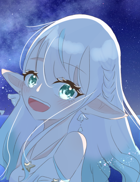 輝くエルフ