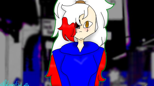 Roseabell in Thomas hoodie