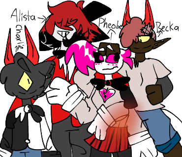 The characters in Hazbin Prom