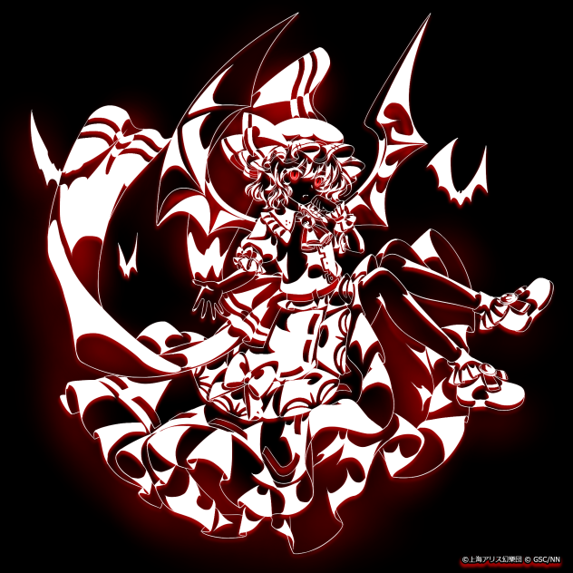 東方LostWord 切り絵風レミリア