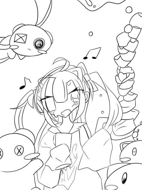 頼まれてた線画〜