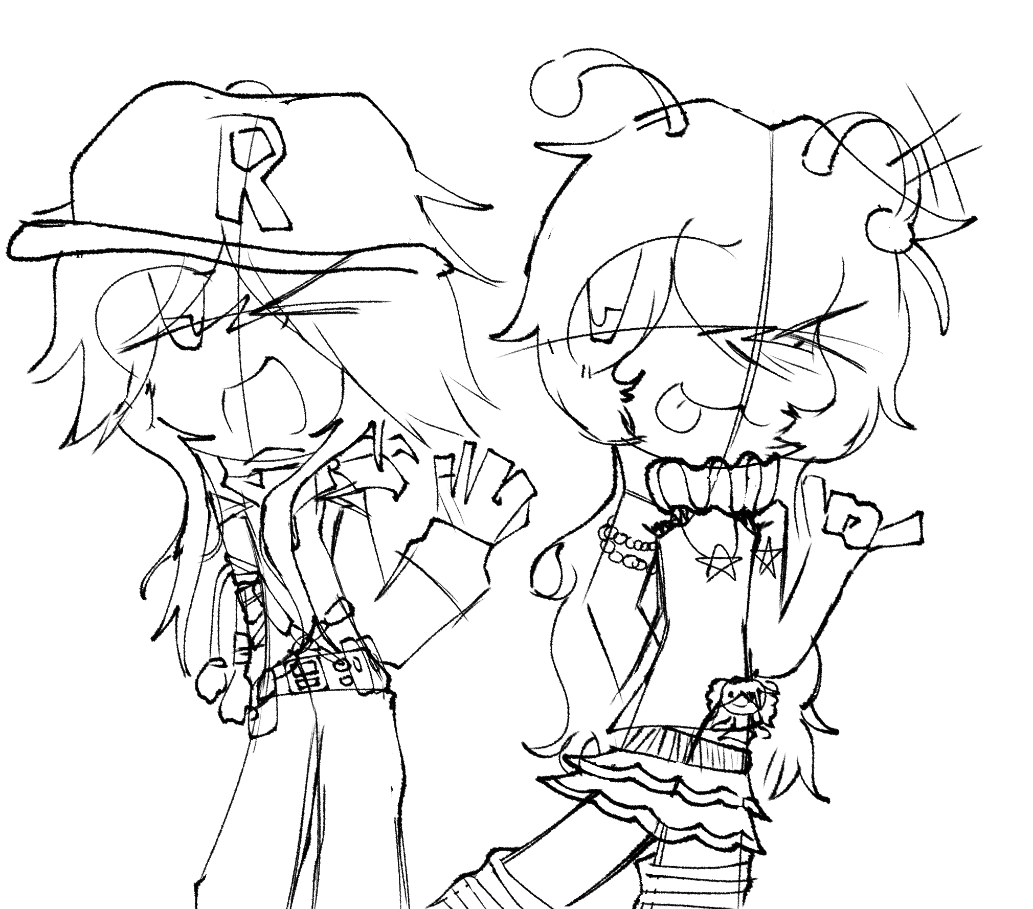 some random ppl i drew - ibisPaint