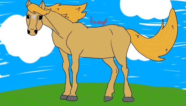 Horse in the Wind - ibisPaint