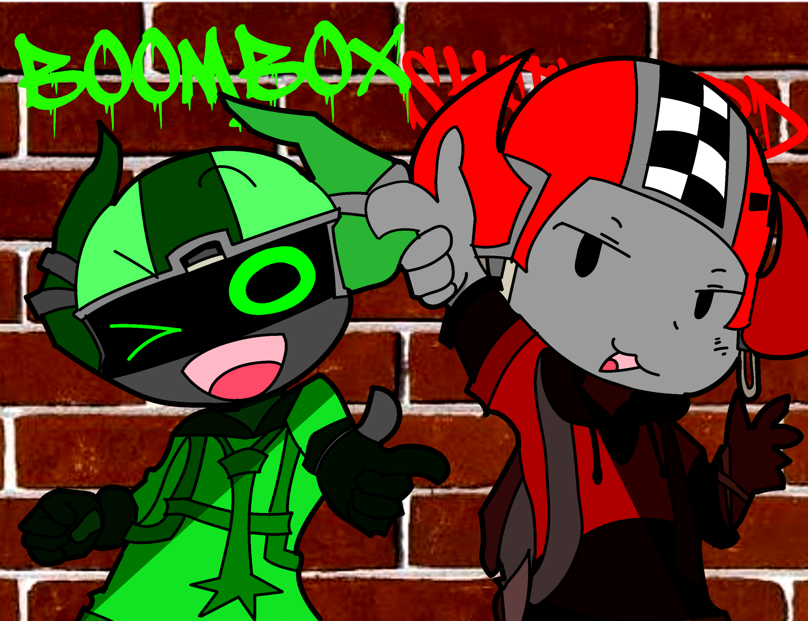 SKATEBOARD AND BOOMBOX!! (phighting) - ibisPaint