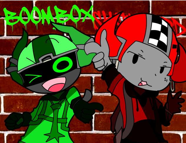 SKATEBOARD AND BOOMBOX!! (phighting) - ibisPaint
