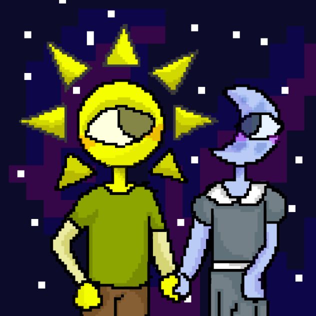 Sun and moon - ibisPaint