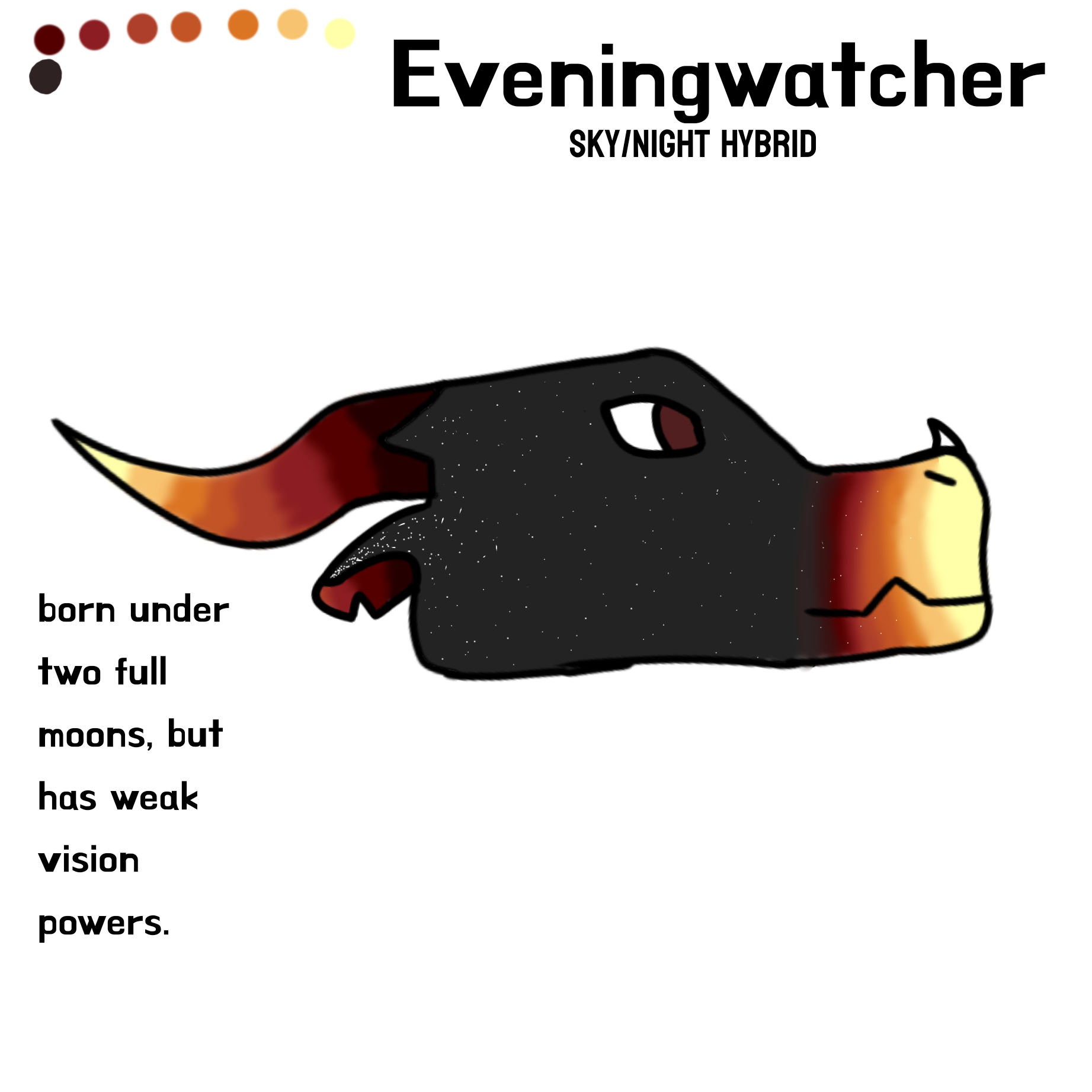 wings of fire oc eveningwatcher - ibisPaint