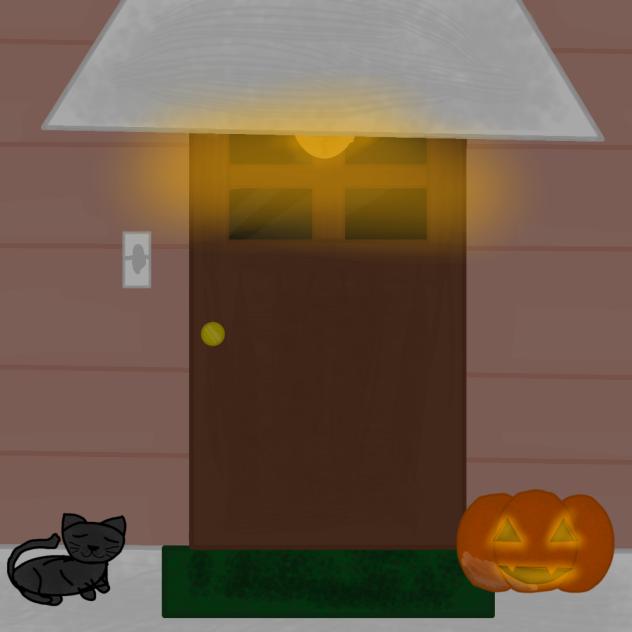 Halloween door