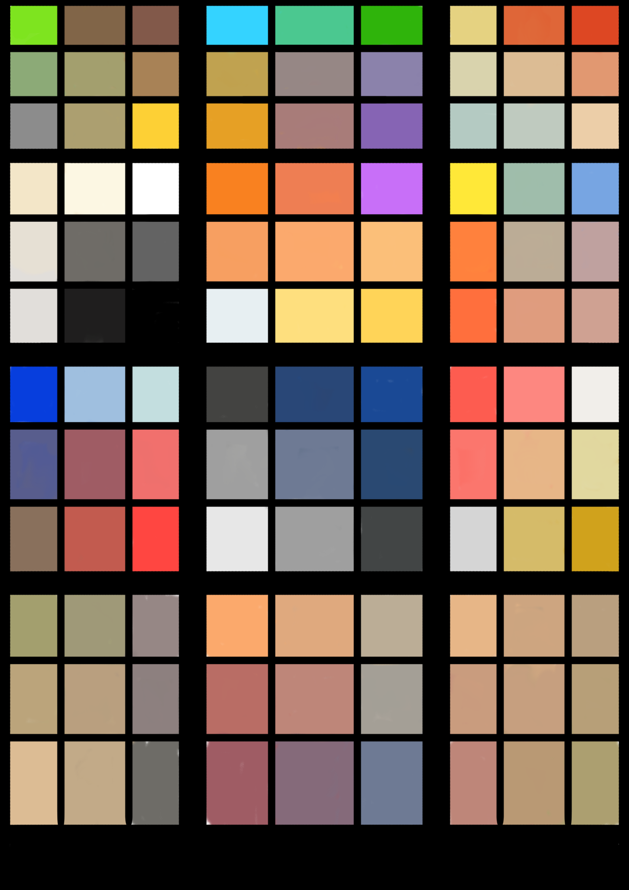Color palette ibisPaint