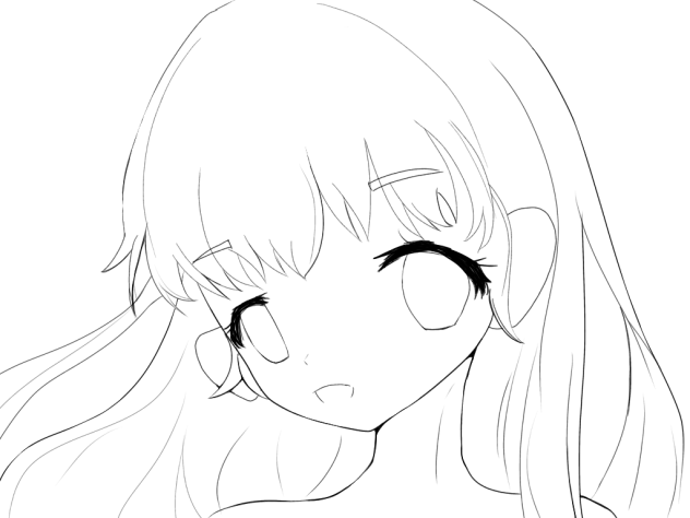 昔の思い出 線画