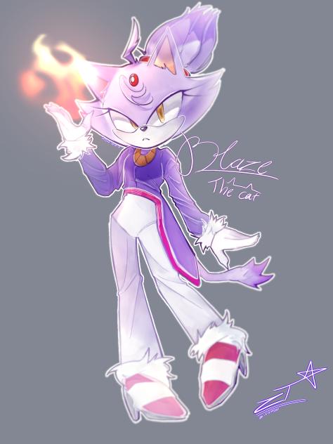Blaze the cat - ibisPaint