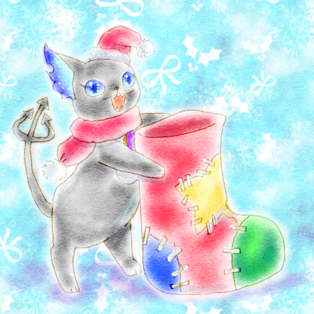 「俺様サンタからツナ缶いっぱいもらうんだぞ！」