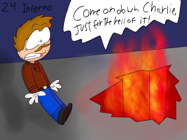 Inktober 2025 day 24 inferno