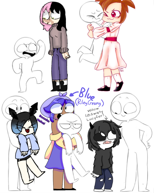 Short & tall collab - ibisPaint