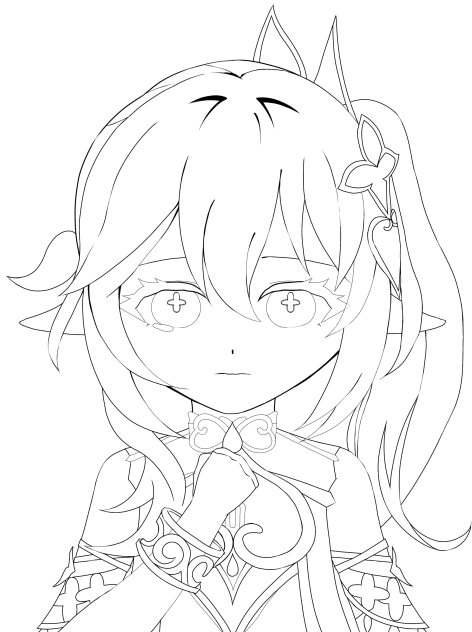 ナヒーダ　線画