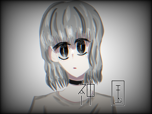 線画塗った