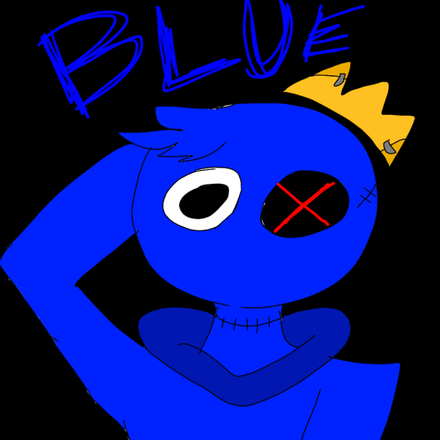 Rainbow friends blue