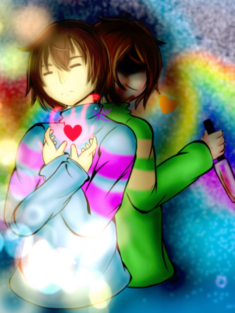 Frisk and Chara - ibisPaint