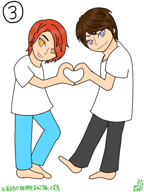 #いいねした人の絵柄を真似してバレたら負け　3