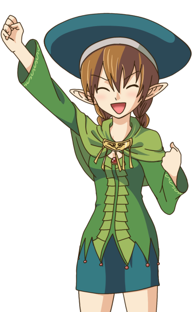 Cheerful Elf Girl