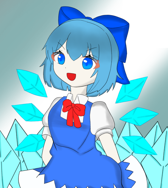 チルノ塗らせていただきました