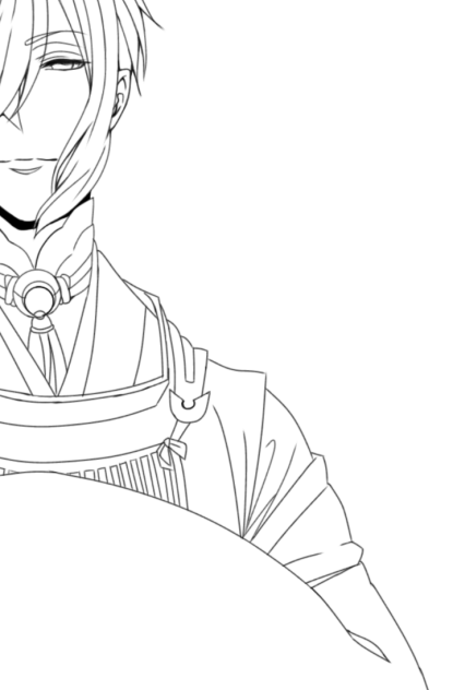 三日月宗近 線画 2