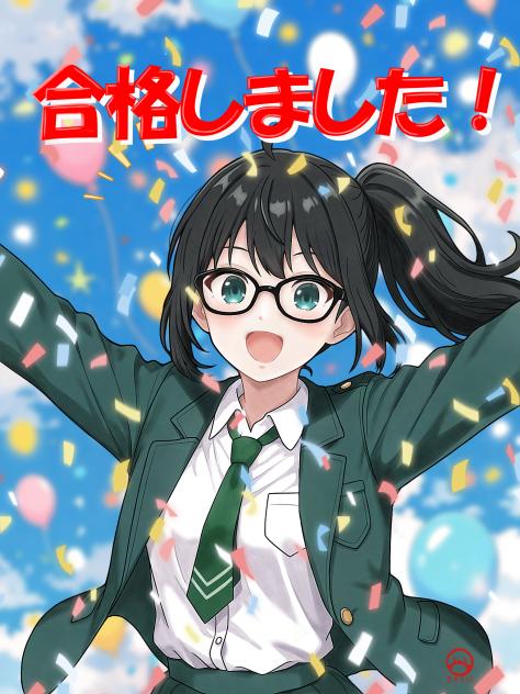 やったぁ！合格だ(≧▽≦)