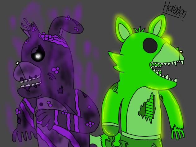 Toxic springtrap and radioactive foxy